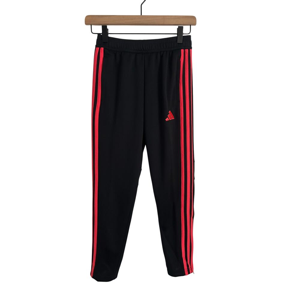 NWT Adidas Regular Fit Tapered Leg Pants Boys Size 7 Full‑Length Football Style